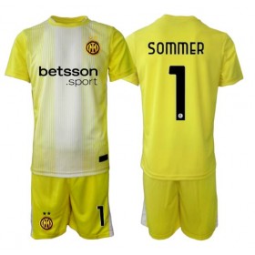 Inter Milan Yann Sommer #1 Målvakt Borta Kläder Barn 2025-26 Kortärmad (+ Korta byxor)